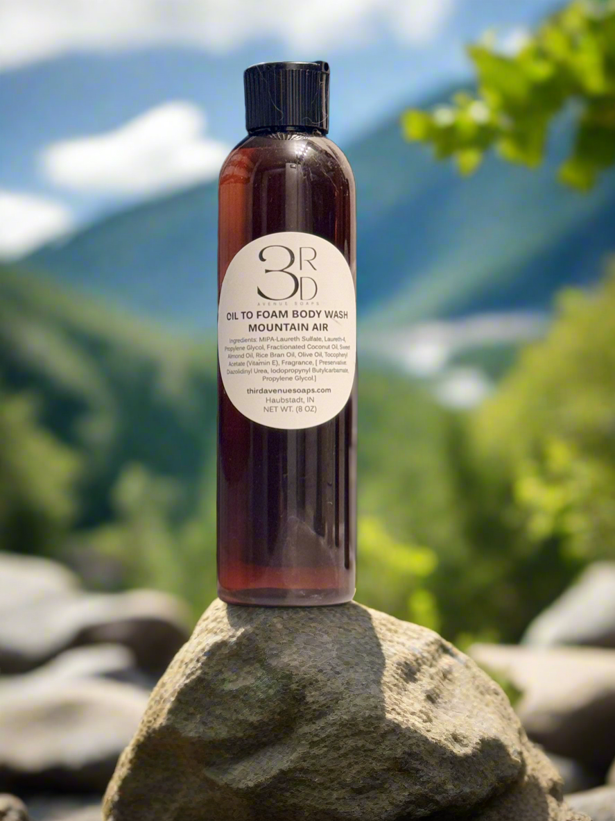 Mountain Air Oil to Foam Body Wash