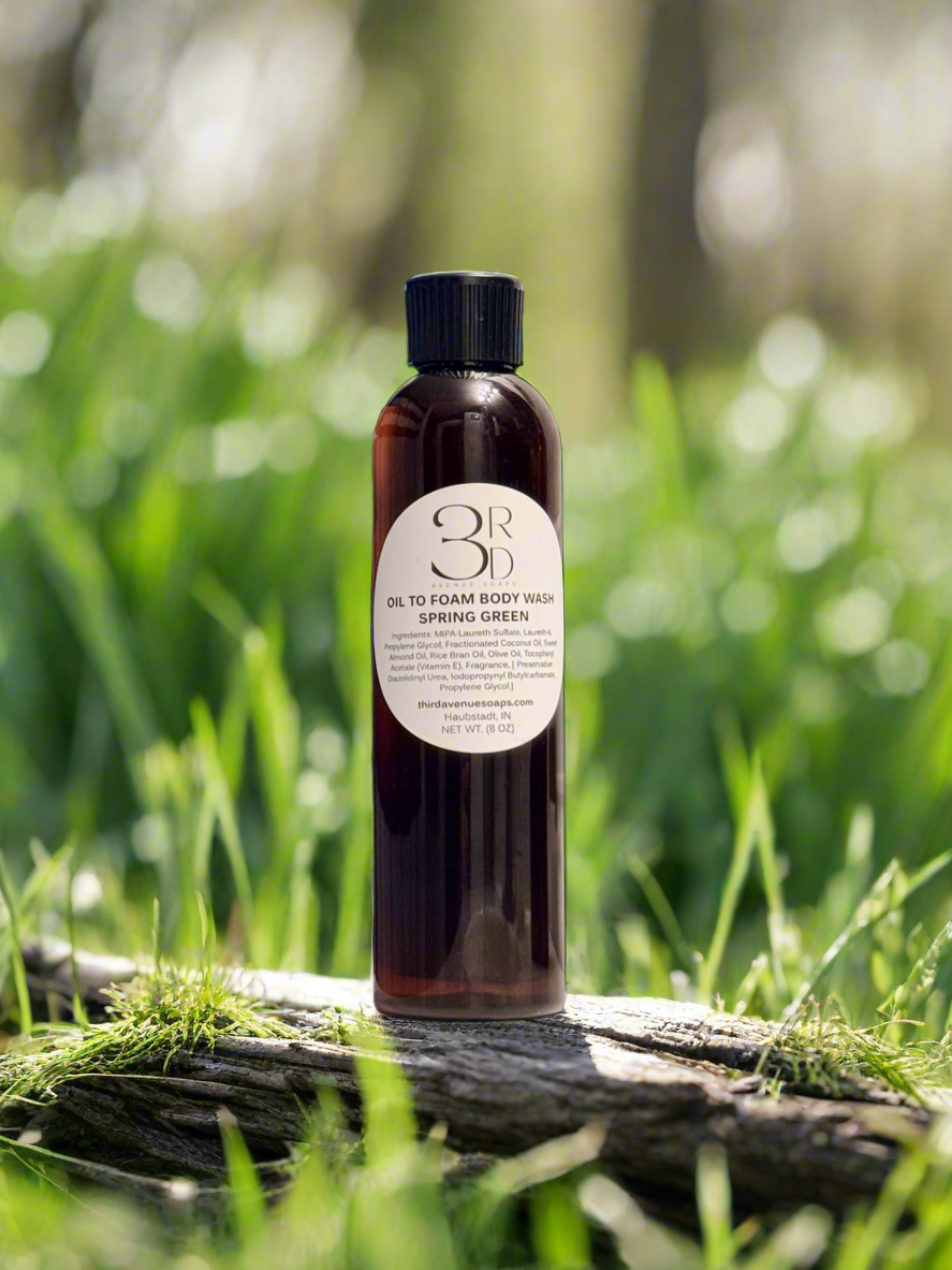 Spring Green Oil to Foam Body Wash